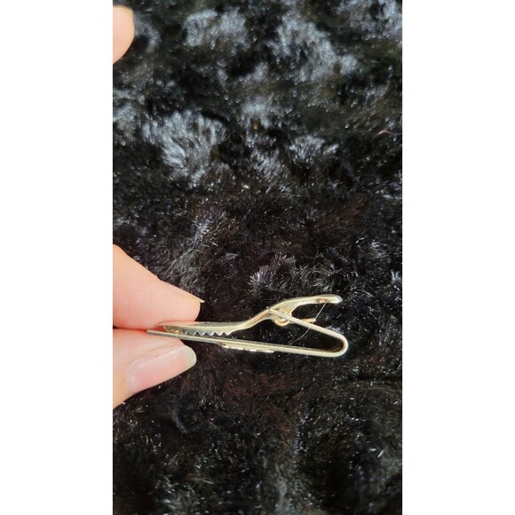 vintage Mens Cufflinks Silver Tone Maple Leaf Marked Sterling Alligator Clip - Picture 3 of 4